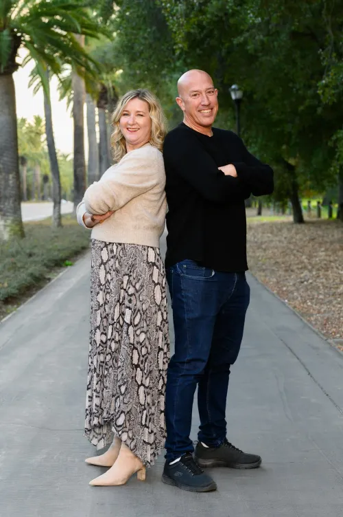 Mia Lewin and Paul Longhenry